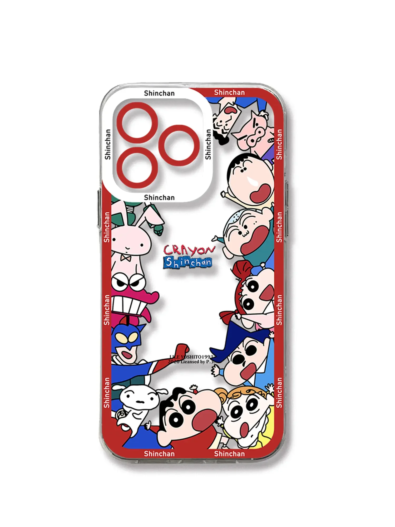 thumbnail image 1 of Funda de teléfono de silicona suave y transparente, crayones de Anime, Shin-chans, iPhone 15, 14, 13, 12, Mini, 11 Pro Max, XR, XS, 8, SE Plus, 1 of 5