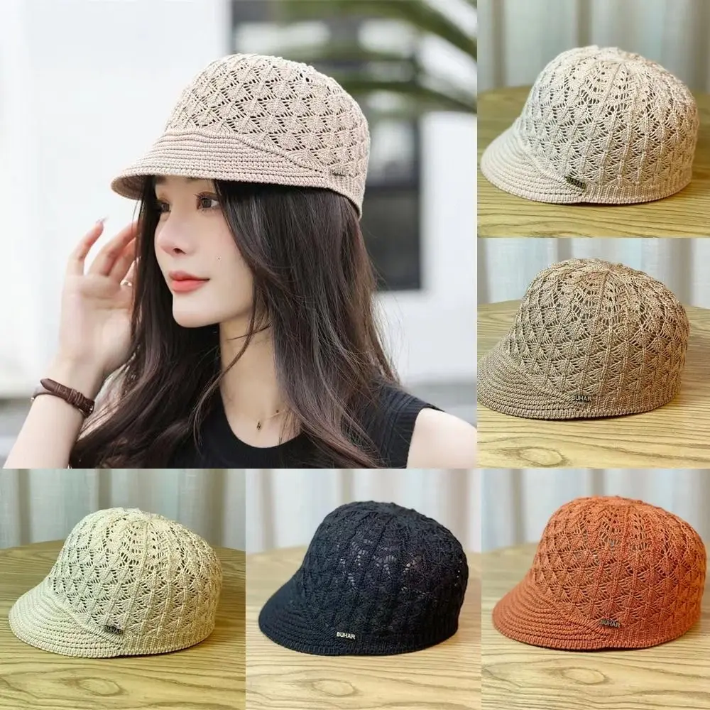 

Beach Women's Peaked Cap New Headband Hollow Bucket Hats Spring/Summer Fisherman Hat Outdoor