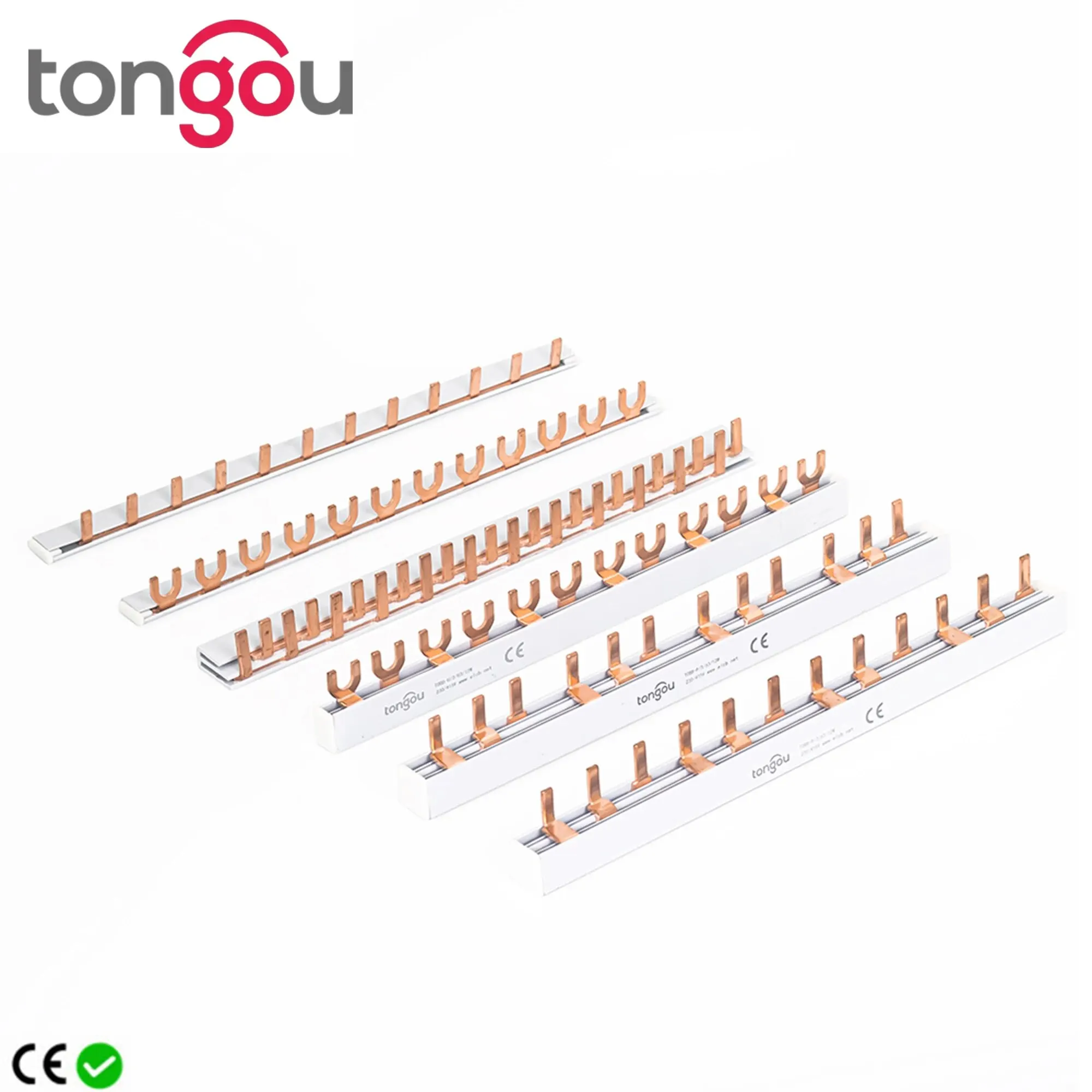 PIN TYPE Fork Type Copper Busbar for Distribution Box Circuit Breaker MCB 63A Connector Busbar Connection copper busbar