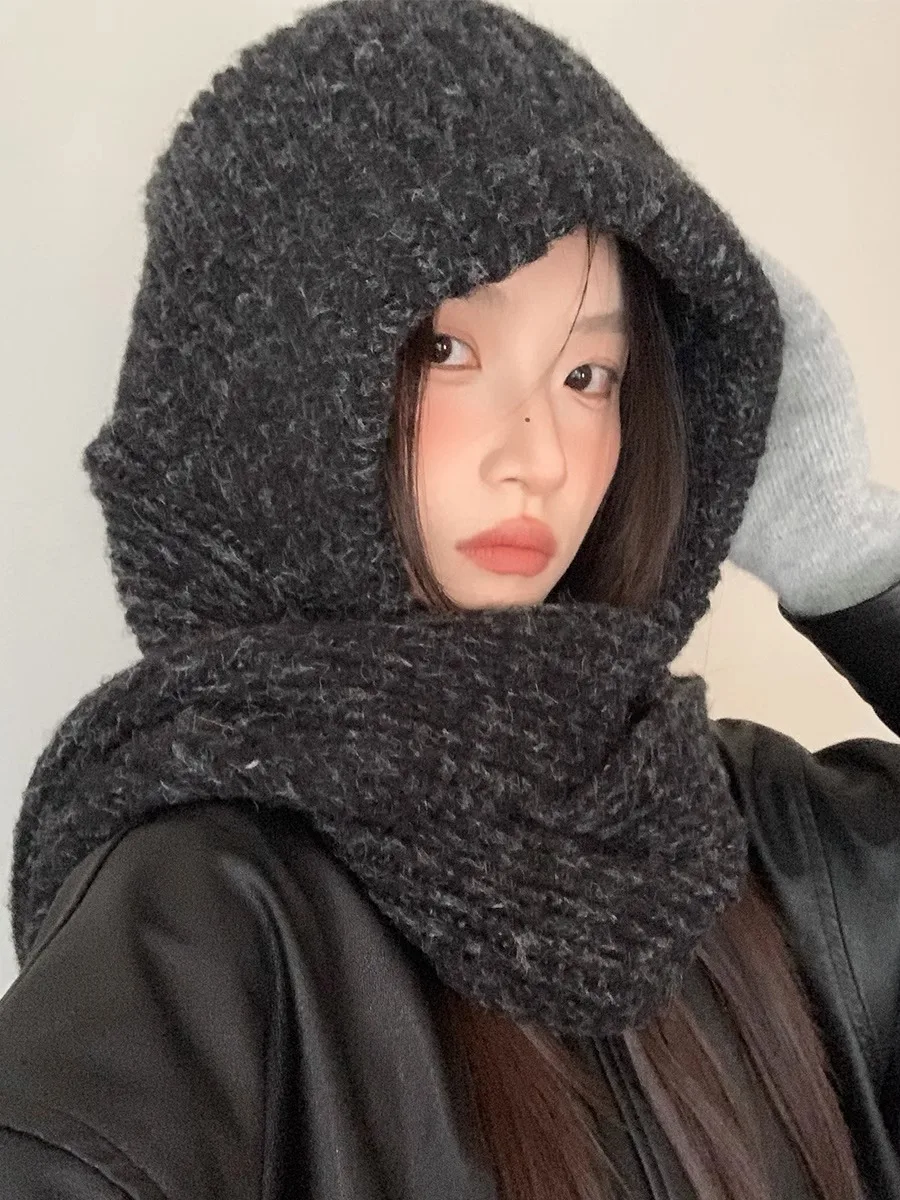 Women's Winter Warm Ear Protection Cycling Balaclava Hat And Scarf In One