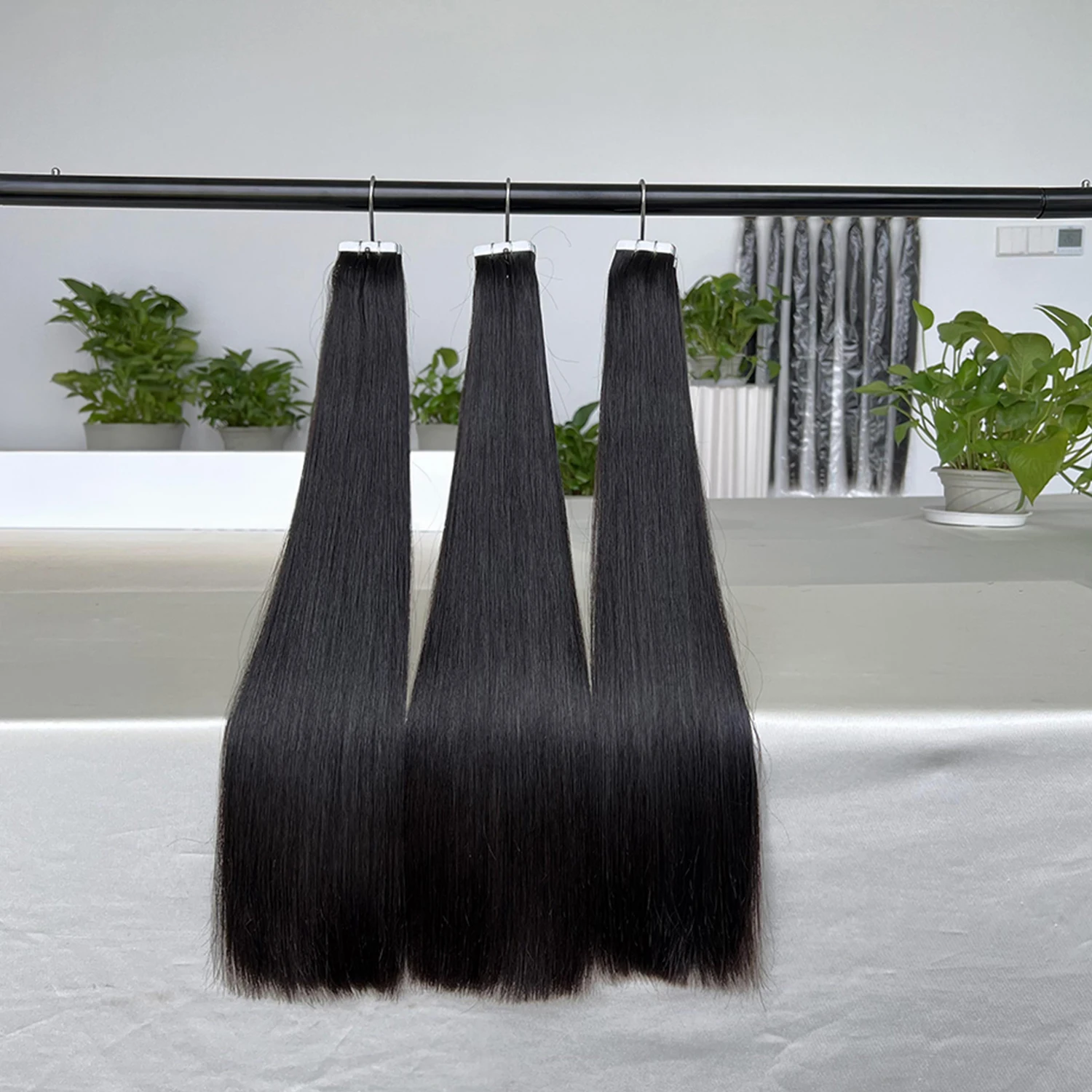 SWANEE Tape In Straight Human Hair Extensions Vietnamese Seamless Skin Weft Tape Hair Extension Natural Remy for Women