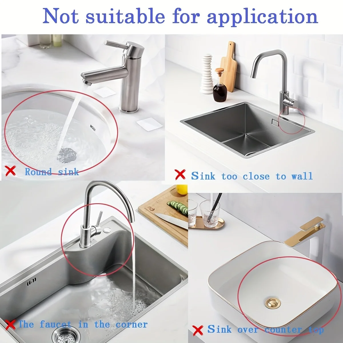 Kitchen Sink Splash Guard Kitchen Silicone Faucet Mat Water Catcher Mat Sink Splash Pad Countertop Drain Drying Protector 24.01/29.92 Inch