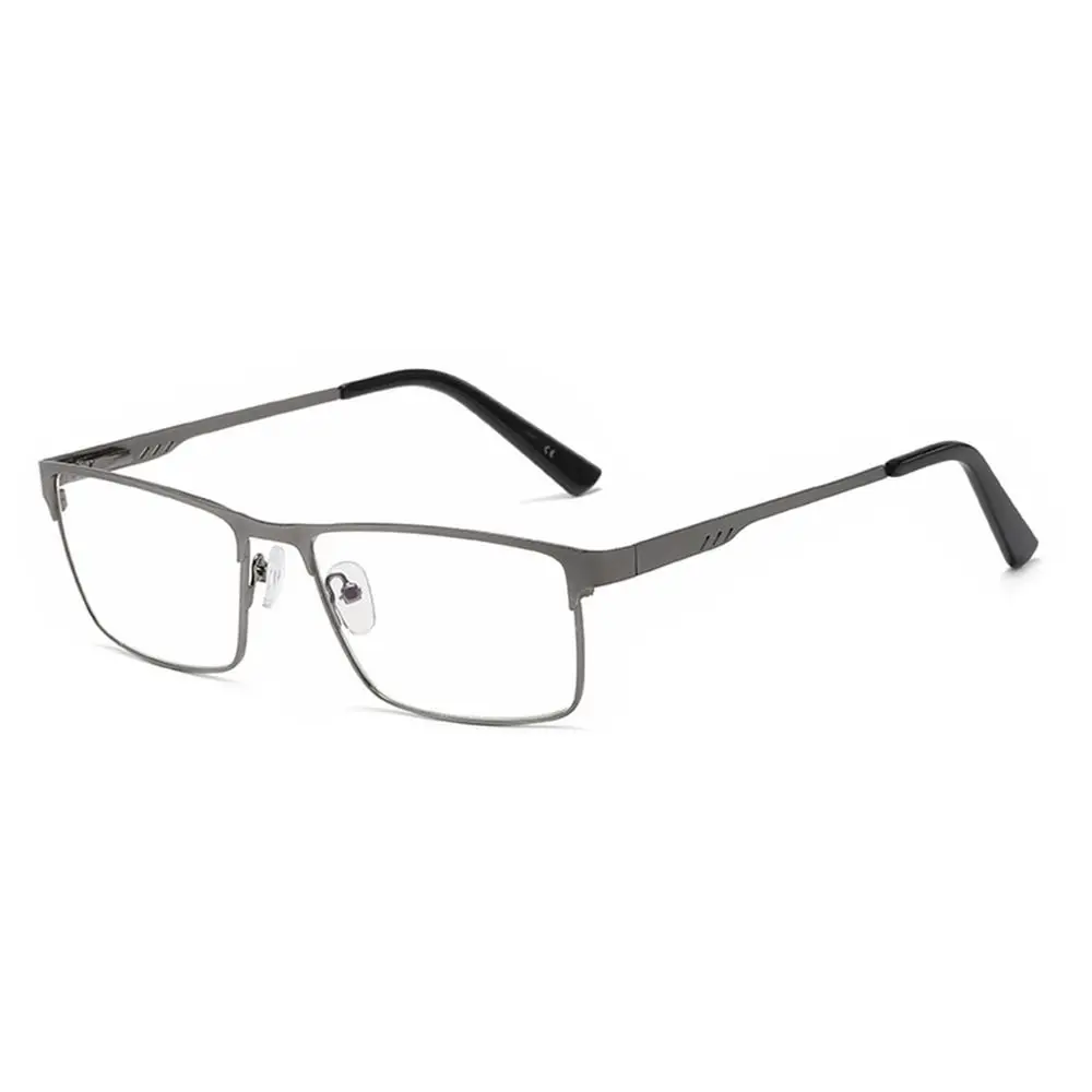 Reading glasses men square metal large frame presbyopia +1.25 1.5 1.75 2.0 2.25 2.5 2.75 3.0 3.5 4 4.5 5.0 5.5 6.0