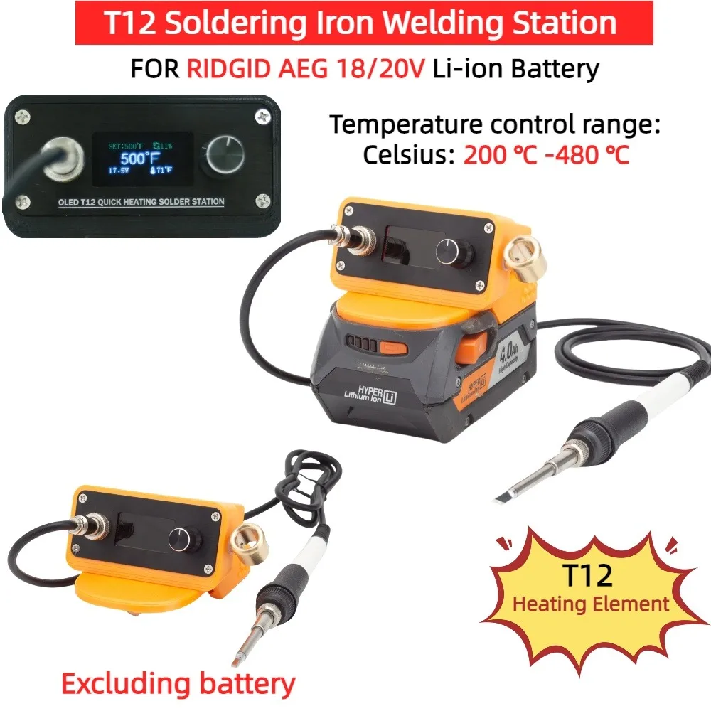 Cordless Welding Pen, 650mAh USB Rechargeable Soldering Tool LED Digital Temperature Screen 510 Thread Unit For Home Electronic Works