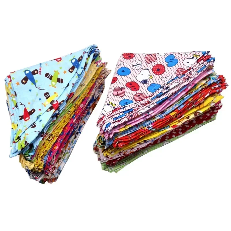 

Colours 50 Puppy s Cat Dog Cotton Small Bibs Accessories For Bulk Bandanas Scarf Bandana Small-large