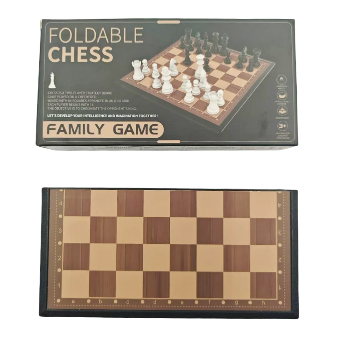 Folding Chess, Portable Family Strategy Board Game, Family Party Game, Gift