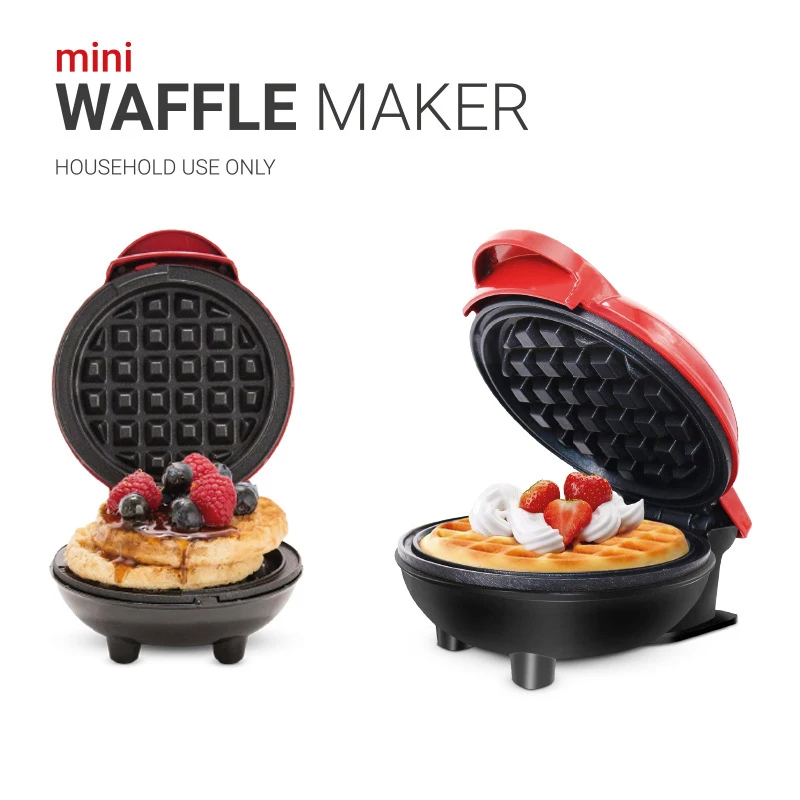 Elettrico Mini Waffle Maker Machine Kitchen Cooking Appliance For Kids Breakfast Dessert Pot Cake Pan Bubble Piccole Uova Fritte