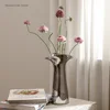Ceramic decorative vase, light luxury Nordic hydroponic flower arrangement vase Rural home decoration flower vases home decor 4