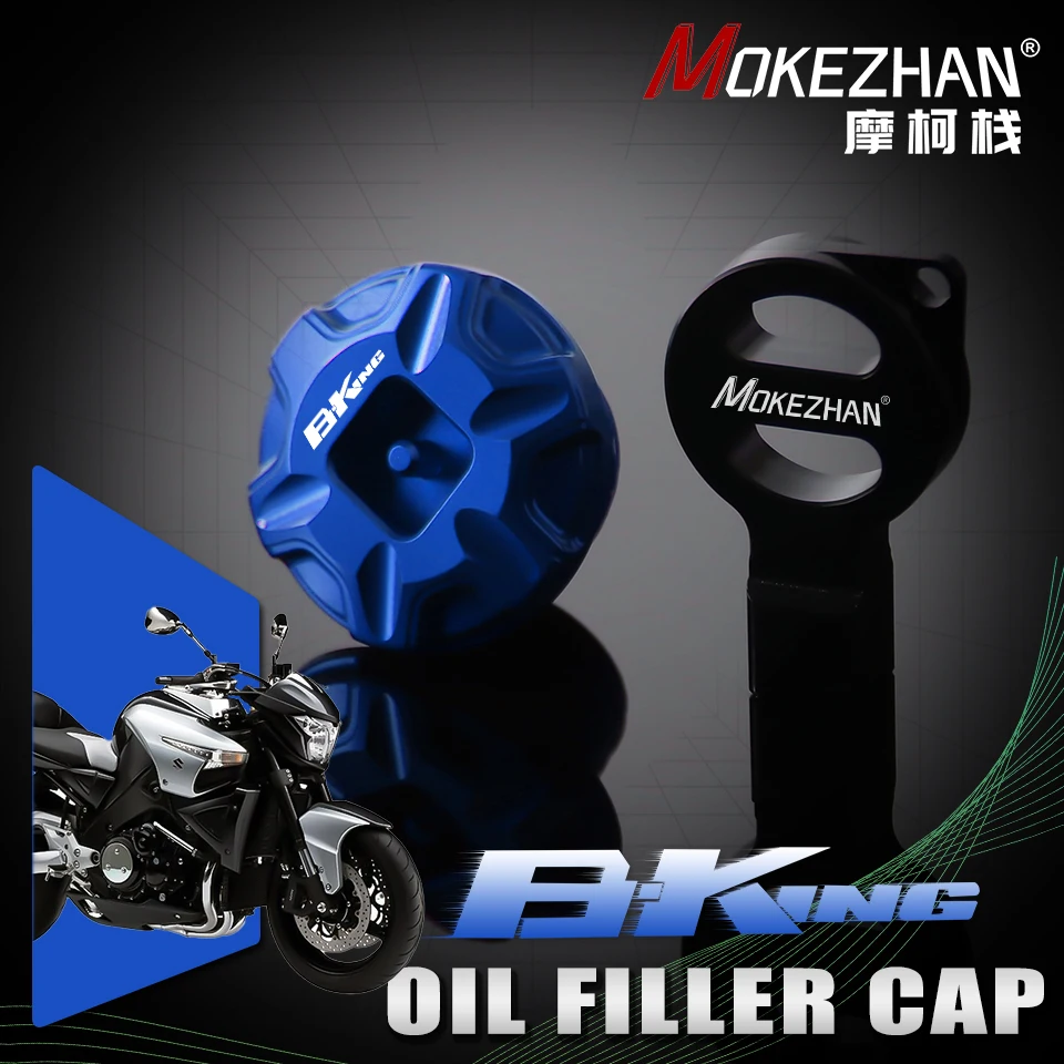 

Motorcycles Anti theft Engine Oil Filler Cap Cover For Suzuki B-King 400 600 1340 1300 BKING GSX1300 GSX 1300 Accessories