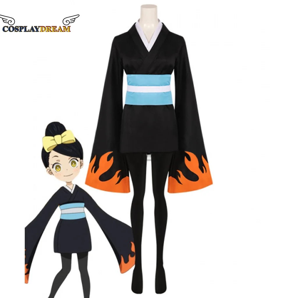 

Fire Force Cosplay costume Enn Enn no Shouboutai Hinata Cosplay Hikage Costume adult women Twin Sister Dress Outfit