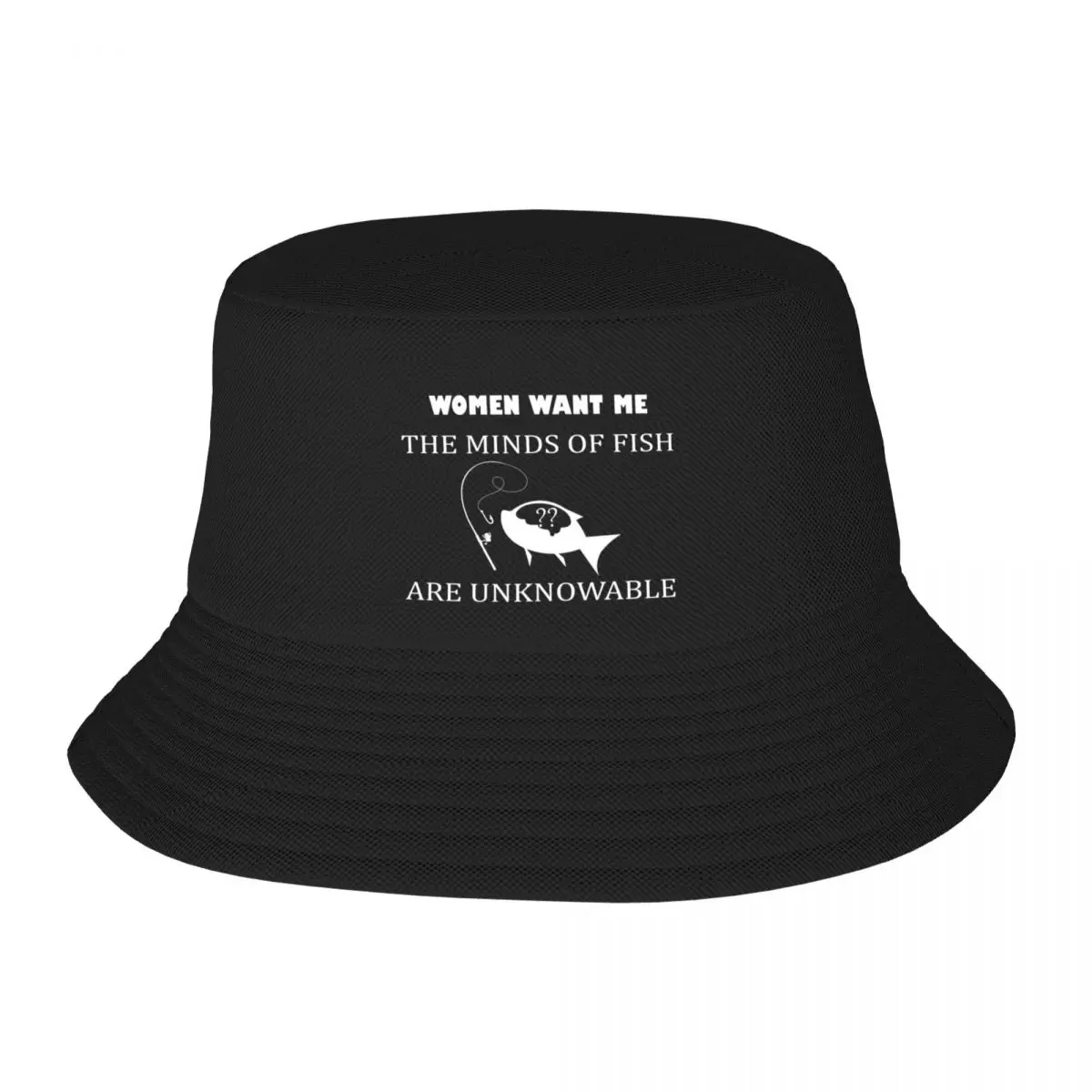 

New Women Want Me, The Minds of Fish are Unknowable Bucket Hat Beach Cosplay Mens Tennis Women's