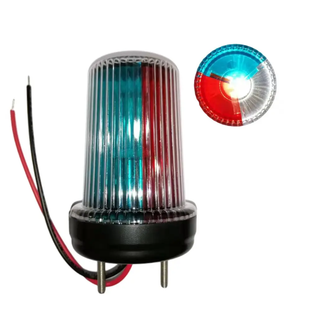 Besramtic Marine Boat  LED Bulb, Replaceable Masthead Three-Color Anchor Navigation Light 10-24VDC