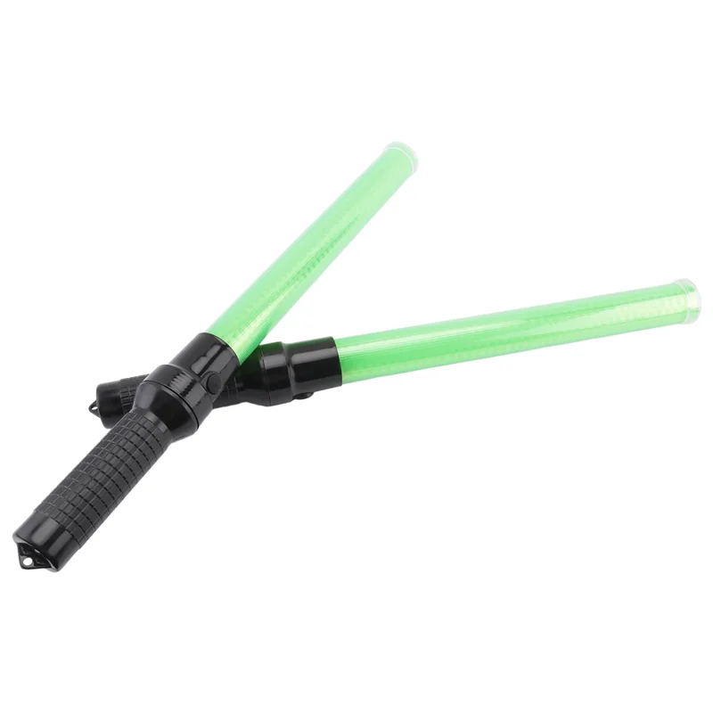 AA76-4Pack Traffic Wand 54Cm Led Traffic Control Wand Safety Light Wand With 2Flashing Modes Air Marshaling Signal Wand