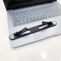 Support pour ordinateur portable réglable et pliable avec support pour clavier et tablette, conception de dissipateur de chaleur pour une réglage de la hauteur, une vision améliorée 3