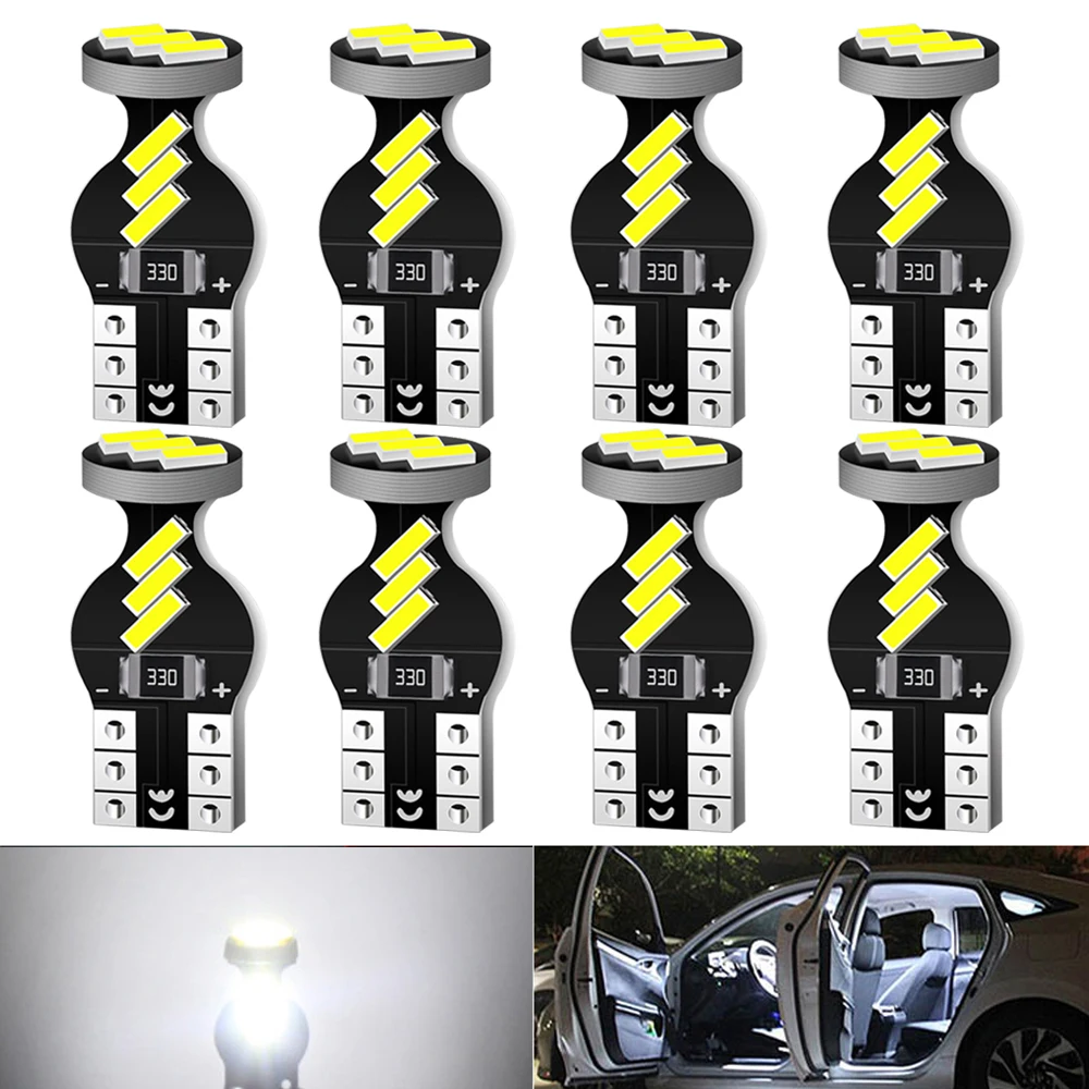 

8x W5W T10 Led Canbus внутренние автомобильные фары для автомобилей габаритные огни на автомобилях 12 В для BMW E34 F32 F48 X5 E70 F22 3