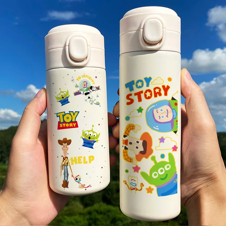 Disney Insulation 600ml Double Lids Strap Embroidery Cup Set Thermos  Stainless Steel Child Water Bottle - Vacuum Flasks & Thermoses - AliExpress