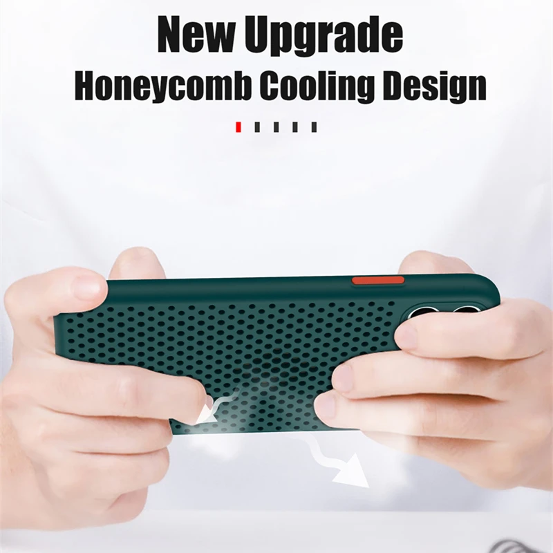 Breathable Cooling Ultra-thin Silicone Phone Case with Heat Dissipation