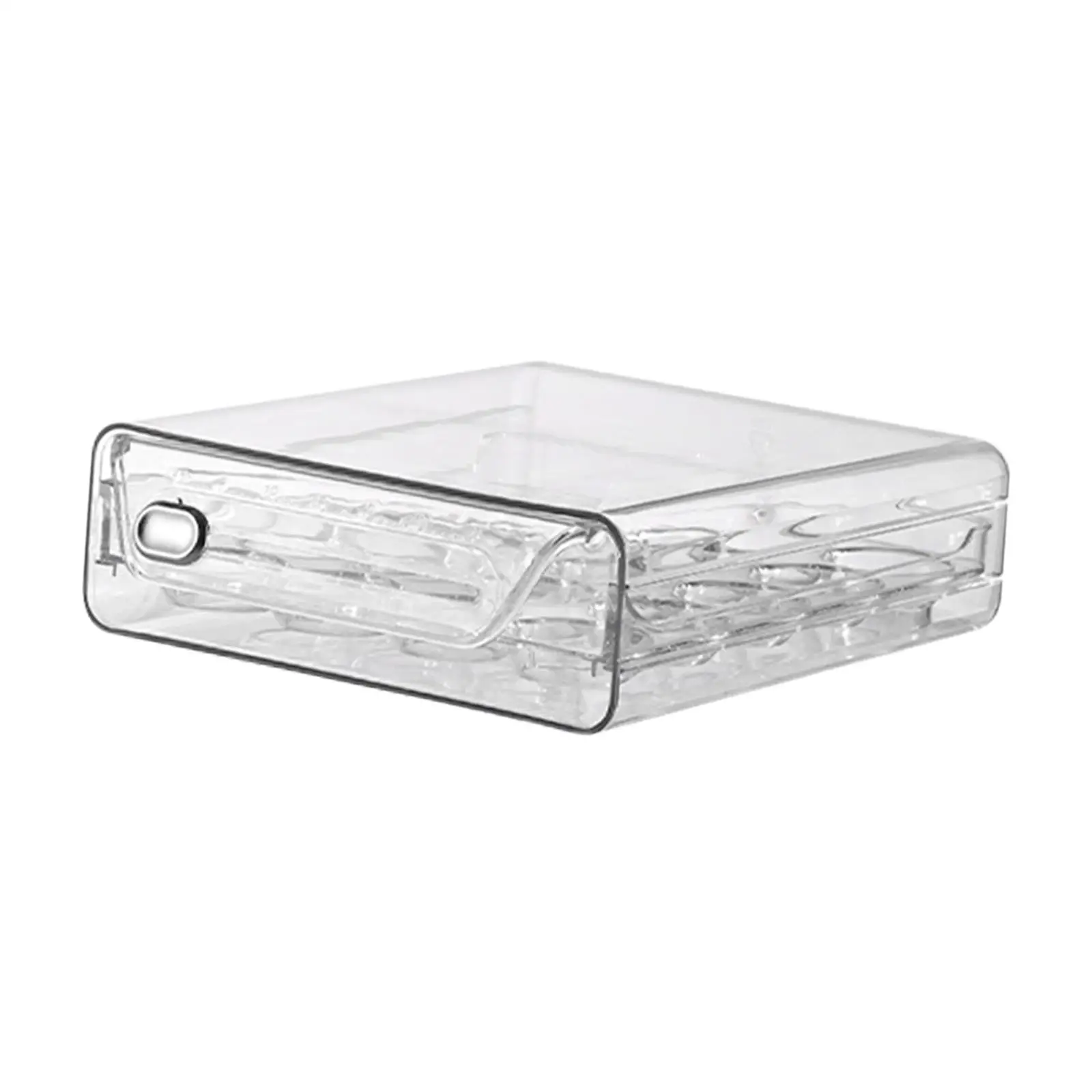 Eggs Organizer Drawer Transparent Egg Holder Double Layers Eggs Container for Cabinet Kitchen Countertop Fridge Cupboard 3