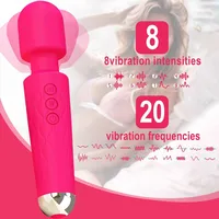 20 Geschwindigkeiten Leistungsstarker AV-Vibrator für Frauen G-Punkt-Klitoris-Stimulator Zauberstab Analdildo Weibliche Masturbation Sexspielzeug für Erwachsene ab 18 Jahren 3