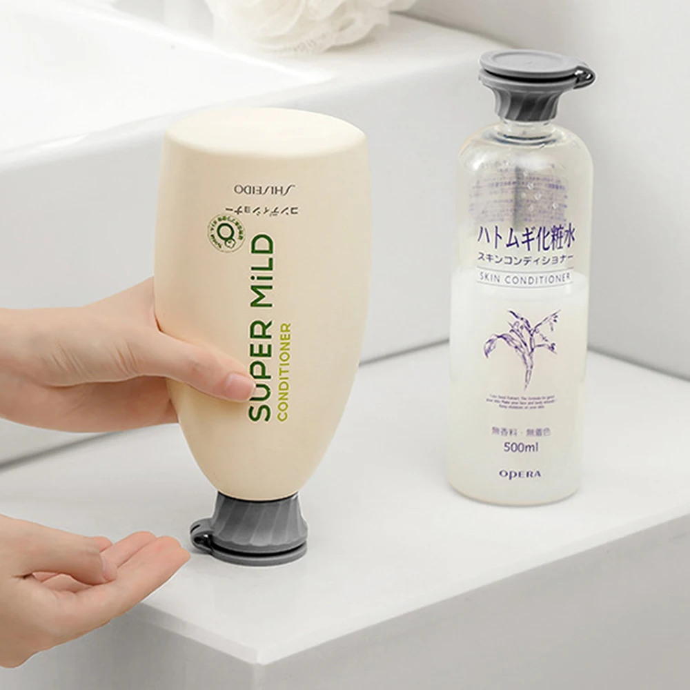 3 Inverted Bottle Caps Reusable for Home Travel Shower Gel Shampoo Body Lotion Inverted Leak-Proof