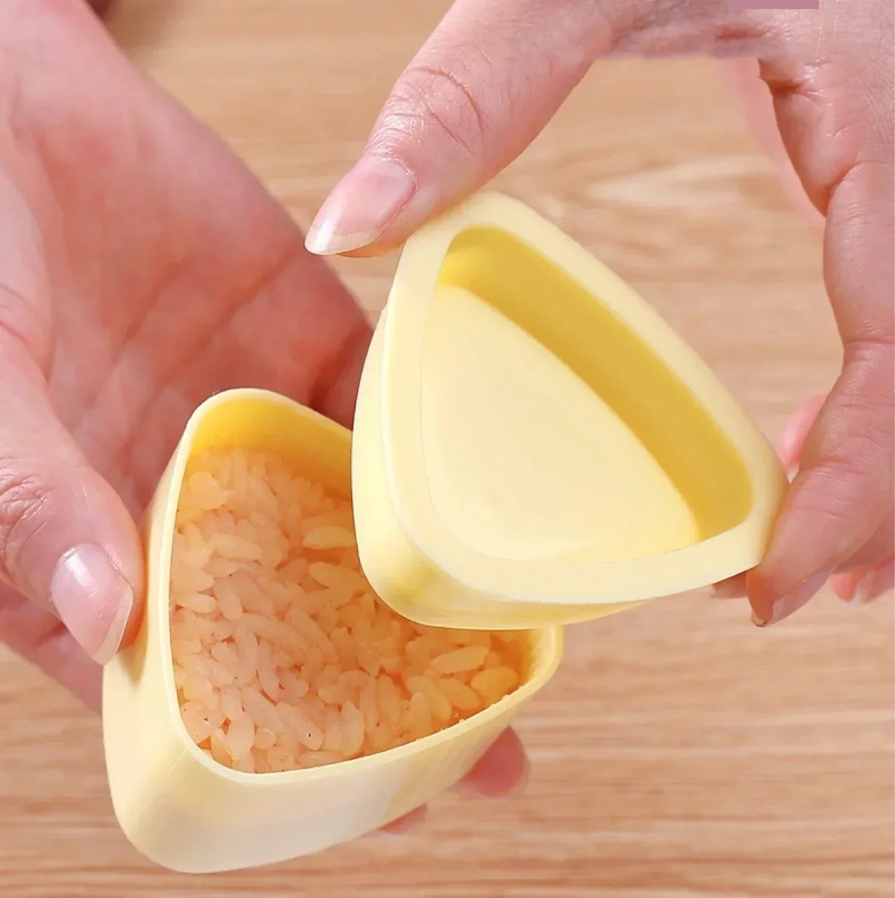 sushi mold 2PCS DIY Sushi Mold Onigiri Rice Ball Food Press Triangular Sushi Maker Mold Japanese Home Kitchen Bento Accessories Tools
