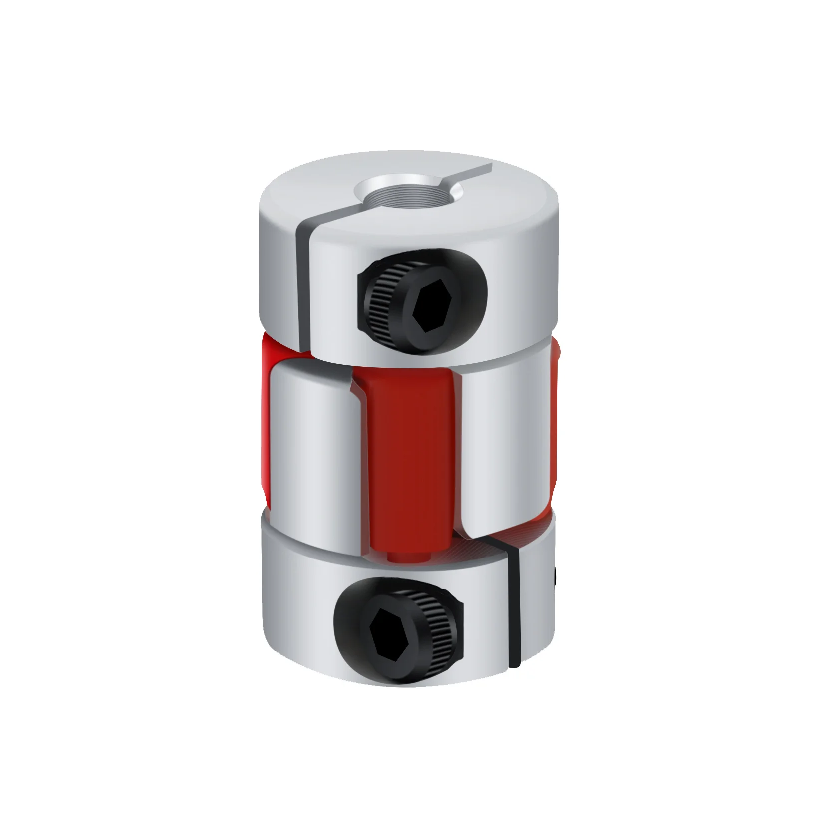 Shaft Coupler Flexible Coupling Shaft Connector D25L35 Coupler D25 L35 three Jaw Aluminium Plum Flexible Shaft Coupling Motor Connector 5/6/6.35/8/10/12mm