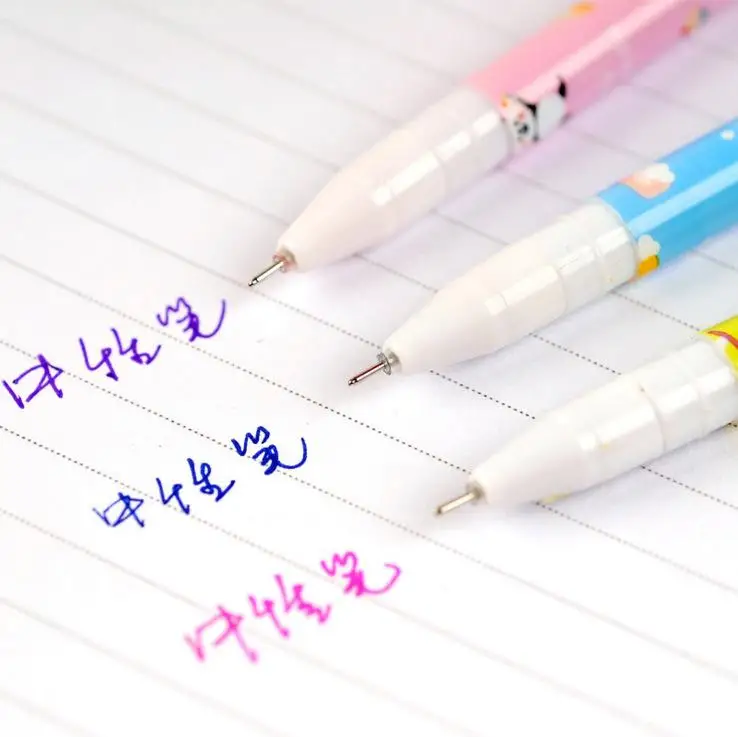 10 Stück/Set Bunte 0,38 mm Gel-Stift Blume Tier Sternenstern Süße Flora Farbige Gel-Stift niedliche Stifte für Schule Stationär – Detail 10