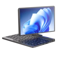 YSJMNPC 12th Gen Mini Laptop Intel N100 Quad Core 8 Inch Screen LPDDR5 12GB 4800MHz M.2 1TB Windows11Pro AX WiFi6 BT5.2 RJ45 LAN 2