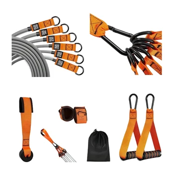 Resistance Bands Fitness Bands Set Heavy Duty Workout Bands with Handles Weight Bands Multi-Function for Yoga Home Workouts 3