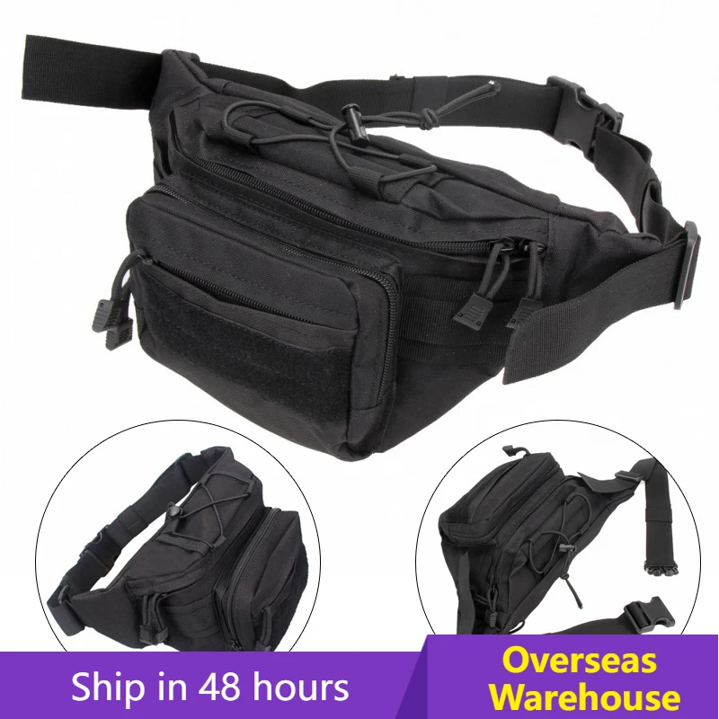 

Tactical Waist Pack Shoulder Bag Outdoor Sports Military Utility EDC Molle Pouch Airsoft Running Camping Hiking Hunting Bags
