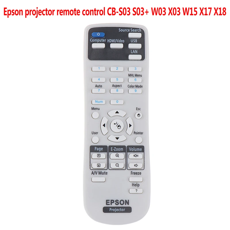 1pieceEpsonprojectorremotecontrolCBS03S03W03X03W15X17X18