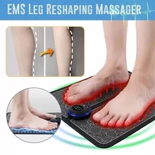 

Foot Massager Muscle Electric EMS Pulse Physiotherapy Micro Current Folding Portable Pad Foot Care Relaxation Massager