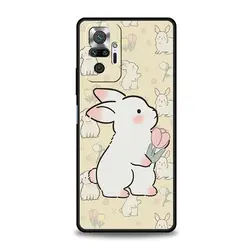 Coque de téléphone douce avec un joli lapin coloré