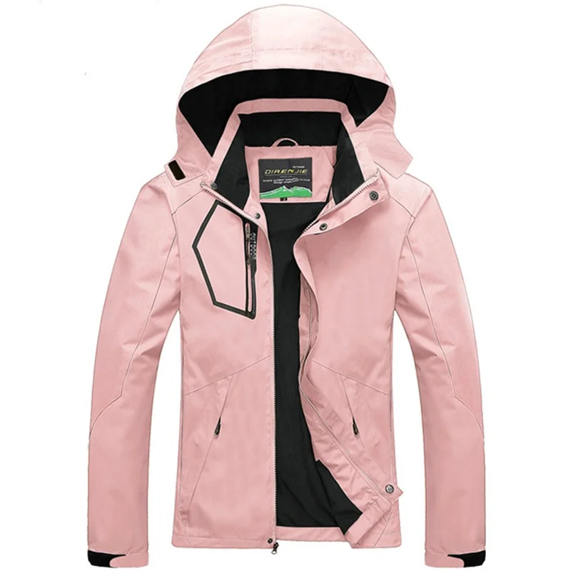 Outdoor Camping Hiking Windbreaker Jacket Women Spring Autumn Breathable Raincoat Waterproof Trekking Climbing Mountain Clothing