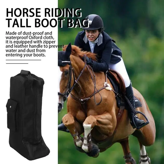 Portable Boot Storage Bag Dustproof Waterproof Oxford Cloth Riding Boot Bag Equestrian Equipment For Travel Camping Horse Riding 3