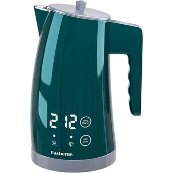 1200W Electric Kettle 1.25L Fast Boiling Electric Pot Coffee Tea Kettle Water Boiler, 2 Hour Keep Warm, Temperature Control Teapot Home Kitchen Water Heater 1