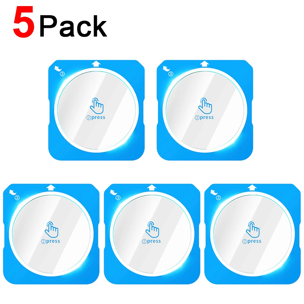 HD Clear Tempered Glass Screen Protector with Easy Install Tool for Smartwatches, 9H Anti-Scratch Film (1-5 Pack)