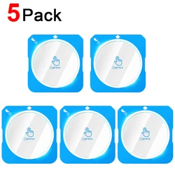 HD Clear Tempered Glass Screen Protector with Easy Install Tool for Smartwatches, 9H Anti - Scratch Film (1 - 5 Pack) (5PACK)