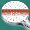 New 5 Modes Shower Head High Pressure Big Panel Large Flow Silver Black Showers Massage Handheld Showerhead Bathroom Accessories 5