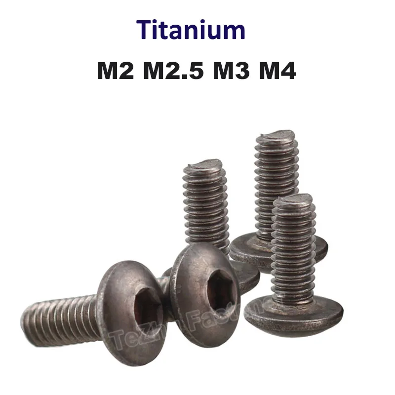 

10 шт./партия, титановые шестигранные болты M2 M2.5 M3 M4