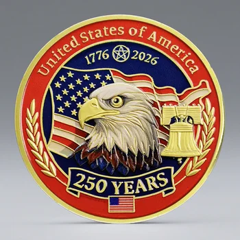 250 Years United States of America 1776-2026 250th Anniversary Commemorative Collector Coin