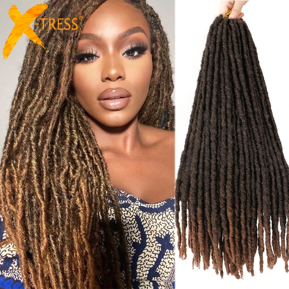 Synthetic Faux Locs Crochet Braids Hair Dreadlocks Knotless Hook Dreads  Ombre Color Braiding Hair Extensions For Women X TRESS|extension  crochet|extension syntheticextension hair - AliExpress