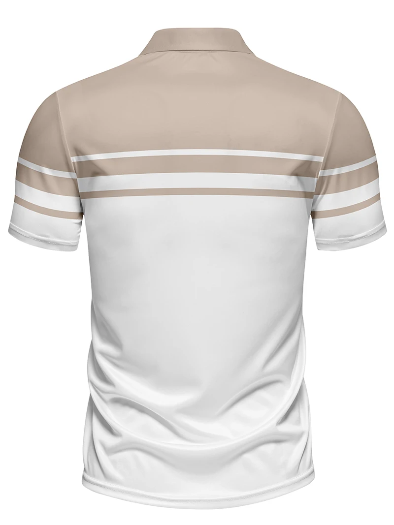 Fashionable men's summer polo casual lapel button design with personalized stripe print can be used as a gift and machine washed 10 Se717acabb827422b9dfff6e0ead3b70de