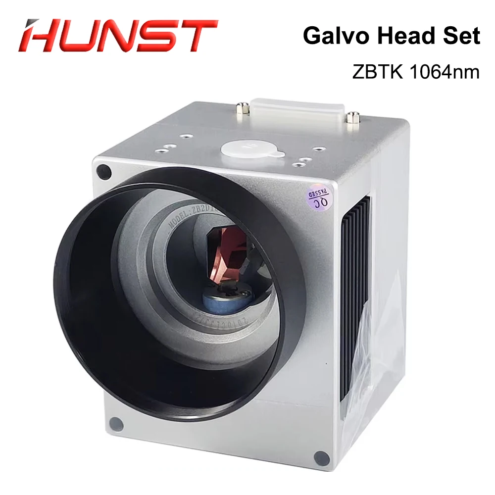 HUNST 파이버 레이저 스캔 갈보 헤드 세트, 전원 공급 장치 포함, ZBTK 1064nm Apature, 10mm 갈바노미터 스캐너