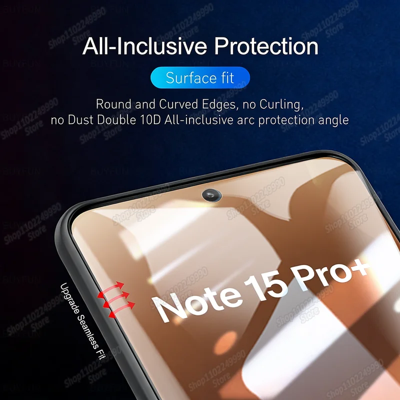 4PCS Hydrogel Film For Xiaomi Redmi Note 15 14 13 12 11 10 9 Pro Plus Screen...