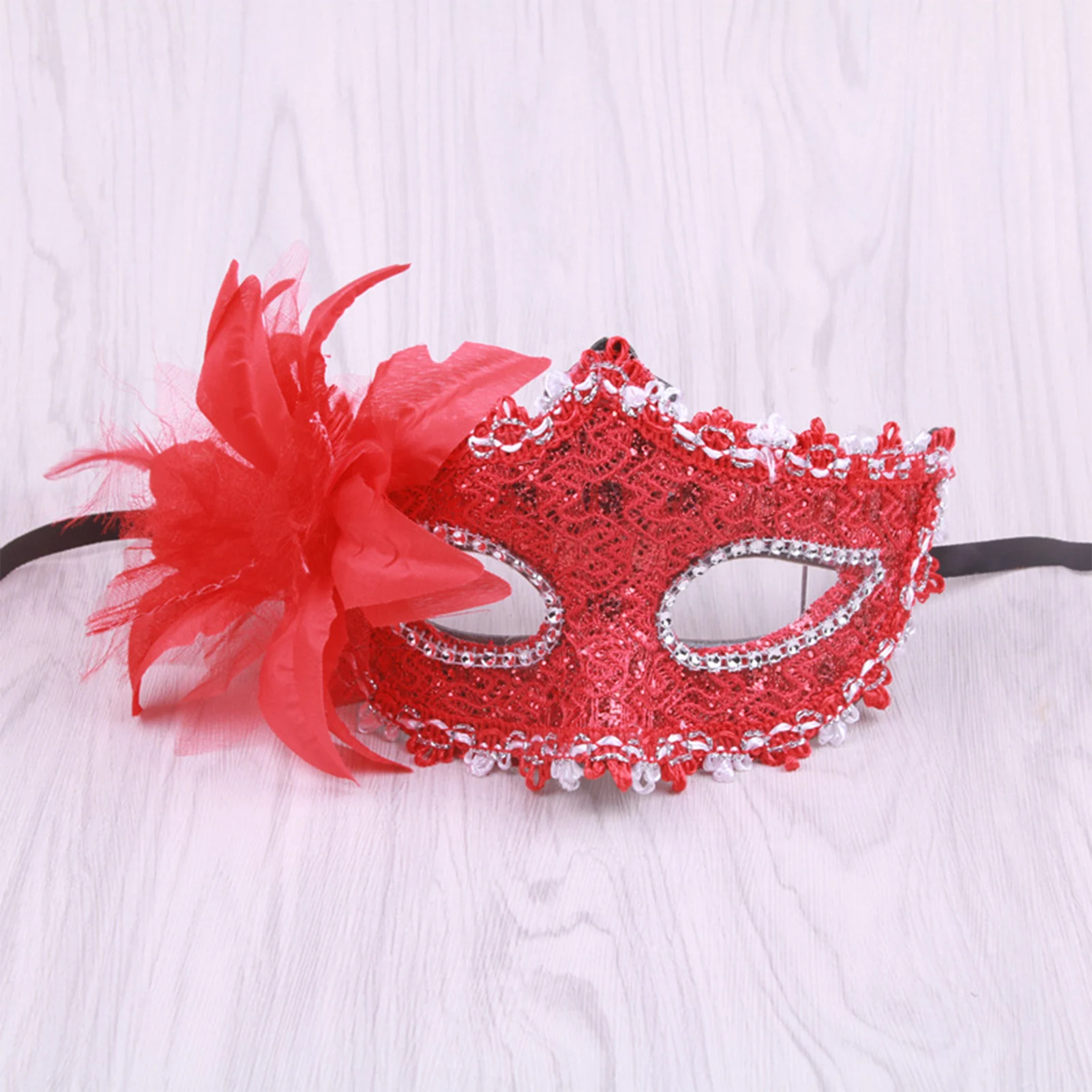 Rhinestone Masquerade Mask Shiny Party Photography Prop For Christmas Birthday Party Gifts