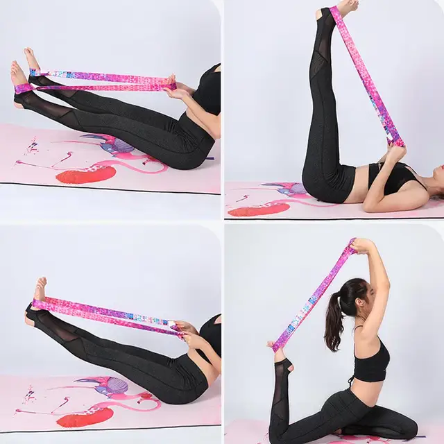Multicolor Sports Accessories Fitness Exercise Stretch Carry Straps Yoga Belt Sport Sling Shoulder Yoga Mat Strap Belts 6
