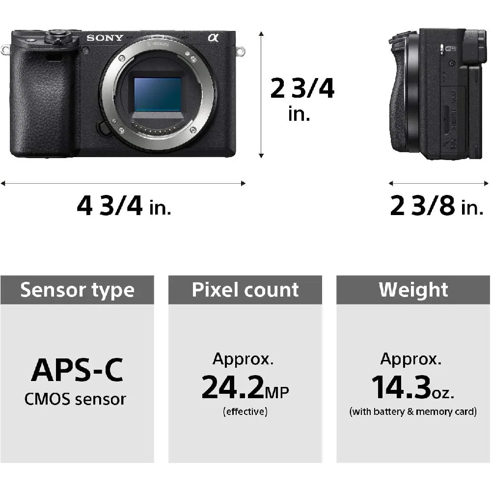 미러리스 카메라 컴팩트 APS-C 교체 가능 렌즈 디지털 카메라 실시간 아이 오토 포커스 4K 비디오 플립 스크린 16-50mm 렌즈