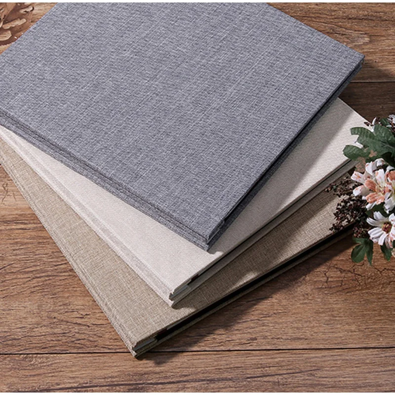 Description Picture 3 of itemAlbum Linen Self Adhesive Film Cover Photo Storage Album Family Friends Photo Storage DIY Decoration Commemorative Album