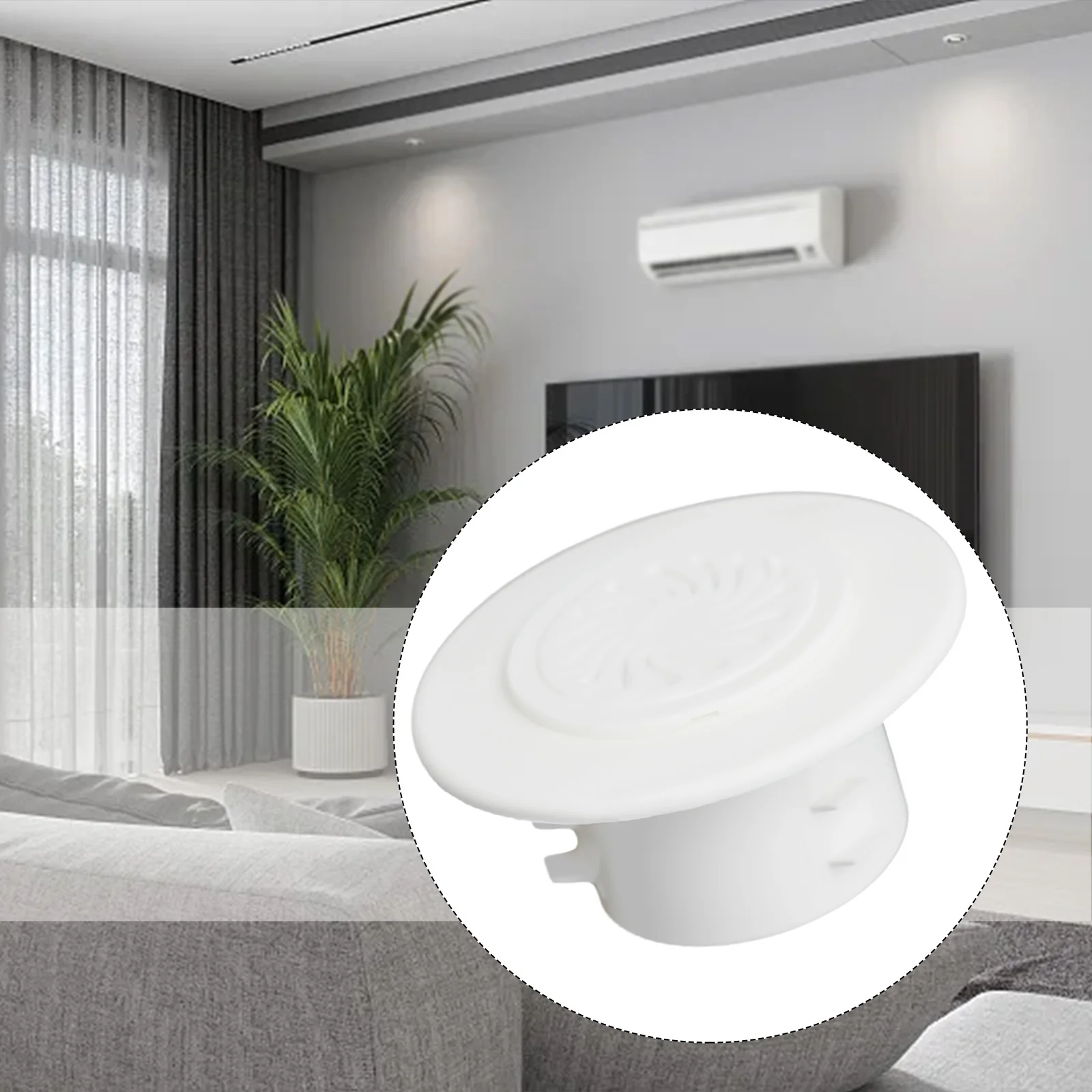 

Brandnew Lightweight Grille Cover 1PC Non-toxic Plastic Universal White 40mm-100mm Portable For Air Vent Grille